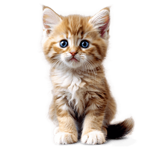Cute Fluffy Kitten PNG eab PNG image with transparent background