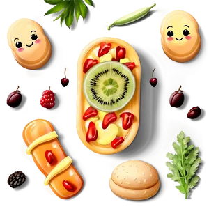 Cute Food Illustration Png 50 PNG Image