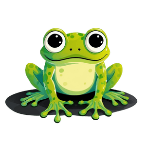 Cute Frog Illustration PNG 06212024 PNG