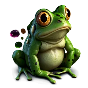 Cute Frog Illustration Png 3 PNG Image