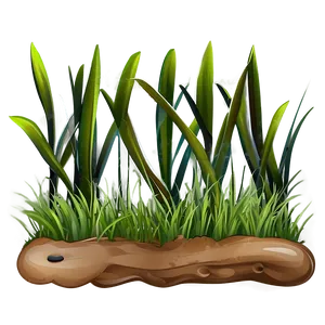 Cute Grass Cartoon Png Moh PNG Image