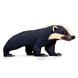 Cute Honey Badger Cartoon Png Wmg21 PNG Image