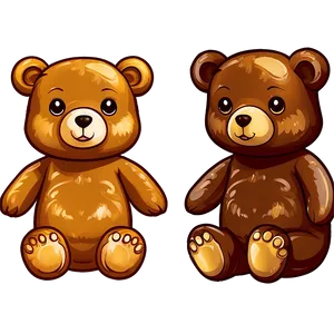 Cute Kawaii Bear Illustration Png Hbd PNG Image