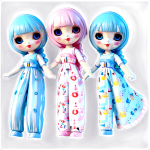 Cute Kawaii Doll PNG qvg16 PNG image with transparent background