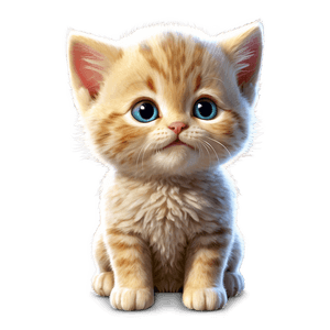 Cute Kitten PNG fok PNG image with transparent background