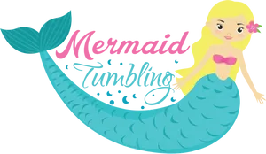 Cute Mermaid Tumbling Clipart PNG Image