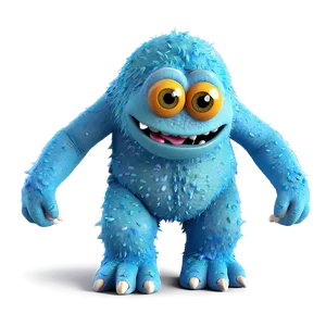 Cute Monster At Beach Png Svy96 PNG Image