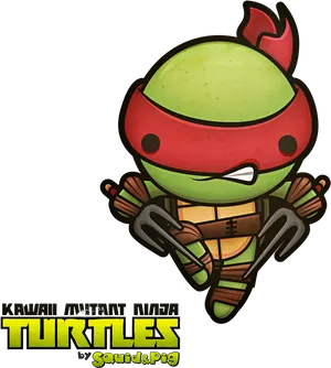 Cute Ninja Turtle Cartoon PNG Image