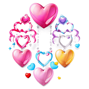 Cute Pink Heart Illustration PNG 18 PNG image with transparent background