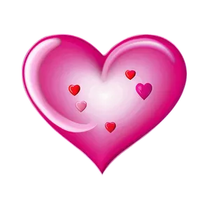 Cute Pink Heart Illustration Png 67 PNG Image