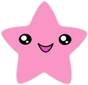 Cute_ Pink_ Star_ Character PNG Image