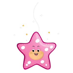 Cute Pink Stars Png Qad65 PNG Image