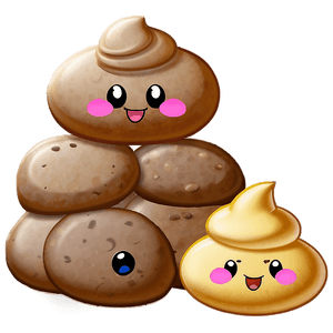 Cute Poop Emoji PNG uhn PNG