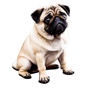 Cute Pug Dog PNG rkl PNG image with transparent background