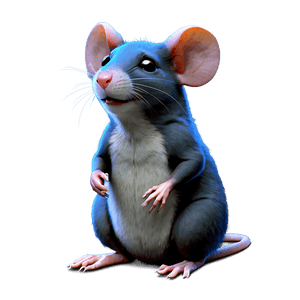 Cute Rat Character PNG 05042024 PNG image with transparent background