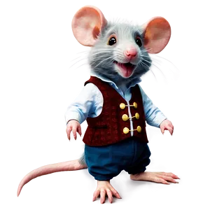 Cute Rat In Costume Png Iee PNG Image