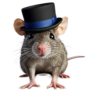 Cute Rat In Hat Png 11 PNG Image