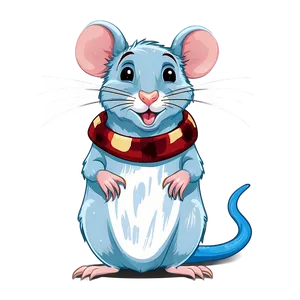 Cute Rat In Snow Png Dsm PNG Image