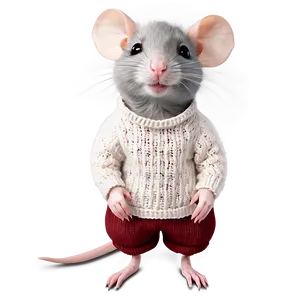 Cute Rat In Sweater Png 65 PNG Image