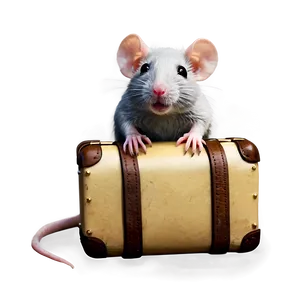 Cute Rat Traveler Png 06252024 PNG Image