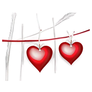 Cute Red Hearts Art Png Com PNG Image