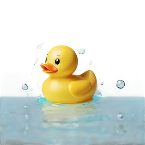 Cute Rubber Duck Bath Toy Png Son PNG Image