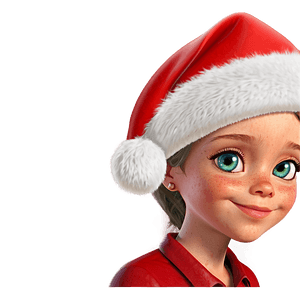 Cute Santa Hat Character PNG 78 PNG