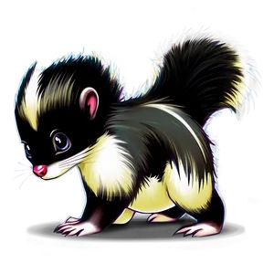 Cute Skunk Character Png Ggf PNG Image