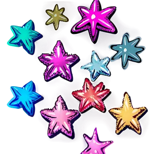 Cute Star Pattern Png Ldl PNG Image