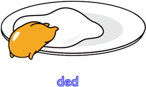 Cute Text Food Kawaii Eggs Sanrio Egg Wordart Png Transparent - Cute Egg Transparent PNG image with transparent background