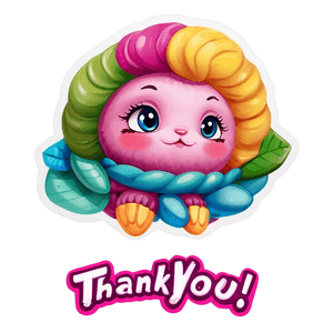 Cute Thank You Sticker PNG 37 PNG image with transparent background