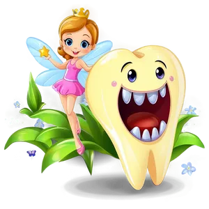 Cute Tooth Fairy Cartoon Png Vpi PNG Image