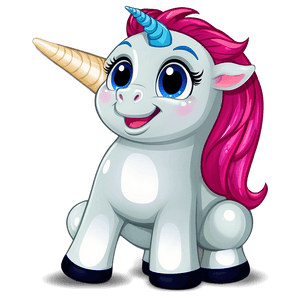 Cute Unicorn Cartoon PNG cnt PNG image with transparent background