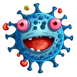 Cute Virus Cartoon Png Jdm48 PNG Image