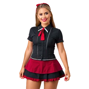 Cute Waitress Outfit Png 06272024 PNG Image