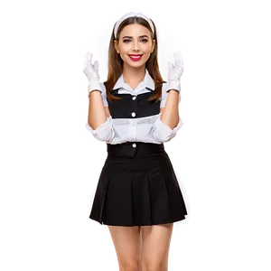 Cute Waitress Outfit Png 06272024 PNG Image