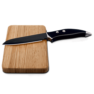 Cutting Board with Knife PNG 06202024 PNG with transparent background