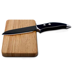 Cutting Board With Knife Png 06202024 PNG Image