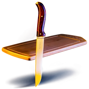 Cutting Board With Knife Png 06202024 PNG Image