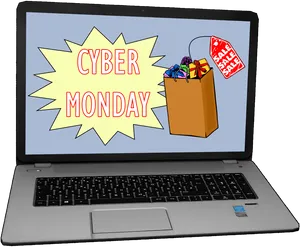 Cyber Monday Online Shopping Concept PNG Image