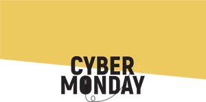 Cyber Monday Sale Banner PNG Image