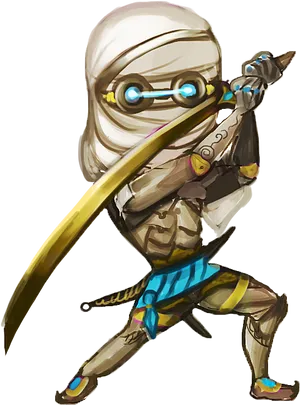 Cyber Ninja Genji Overwatch PNG Image