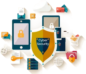 Cyber Security Concept Illustration PNG Image