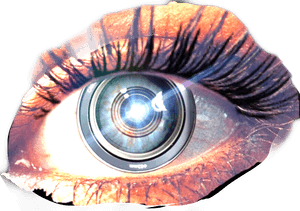 Cybernetic_ Eye_ Concept PNG image with transparent background