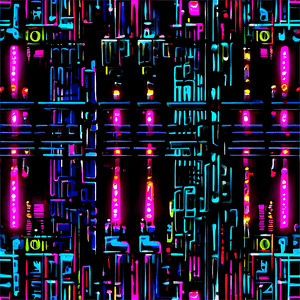 Cyberpunk Neon Graphic PNG fvy14 PNG image with transparent background