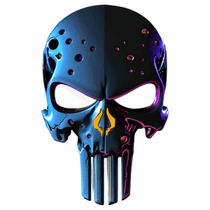 Cyberpunk Punisher Skull PNG 06252024 PNG with transparent background