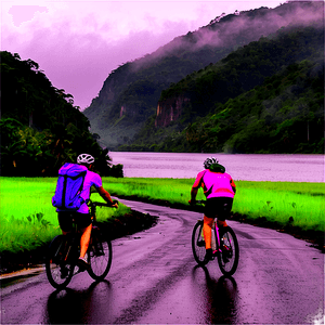 Cycling in the Rain Adventure PNG dqj PNG image with transparent background