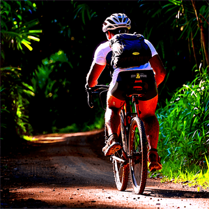 Cycling Through National Parks PNG red PNG image with transparent background