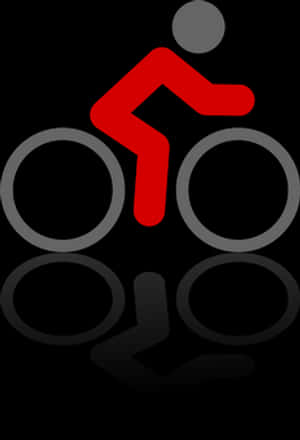 Cyclist Silhouette Graphic PNG with transparent background