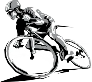 Cyclistin Action Vector Art PNG Image